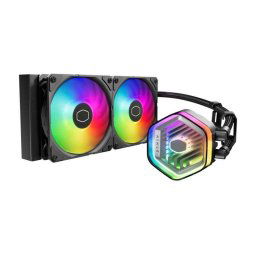COOLER Cooler Master MASTERLIQUID 240 ATMOS-racire lichid-skt Intel LGA 1700/1200/115x-AMD AM5/AM4-radiator aluminiu-pompa-2x120