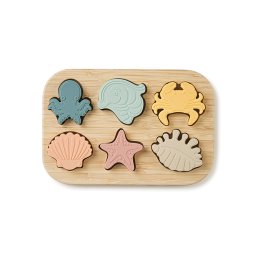 Puzzle din silicon alimentar cu baza din bambus , zsea life,