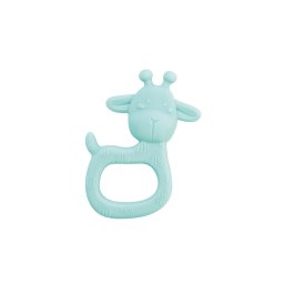 Jucarie senzoriala pentru dentitie din silicon, giraffe party - mint