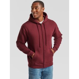 Burgundy Men's Hoodie Premium Fruit of the Loom