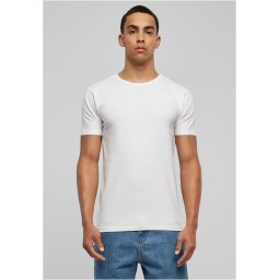 Fitted stretch T-shirt white