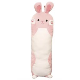 Jucarie de plus si pernuta, Iepurasul roz, 110 cm