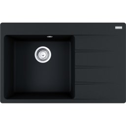 Chiuveta Franke Centro CNG 611/211-78, Fragranit, 78x50 cm, Cuva stanga, Nero 114.0633.150