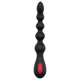 Cheeky Love - vibrator anal cu bile, reîncărcabil (negru)