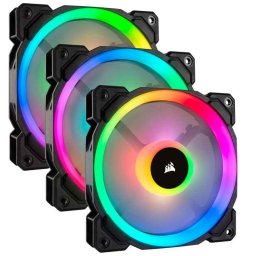 VENTILATOR Corsair- pt carcasa PC- 120 mm- 1500 rpm- LED RGB- 3 ventilatoare- CO-9050072-WW