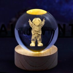 Lampa Glob de Cristal Astronaut