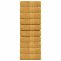 Prosoape de sapun 10 buc Aur 30x30 cm 360 g/m² 100% bumbac GartenMobel Dekor
