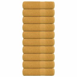 Prosoape de baie 10 buc Aur 100x150 cm 360 g/m² 100% bumbac GartenMobel Dekor