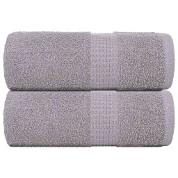 Prosoape de sapun 2 buc Gri 30x30 cm 360 g/m² 100% bumbac GartenMobel Dekor