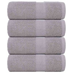 Prosoape de sapun 4 buc Gri 30x30 cm 360 g/m² 100% bumbac GartenMobel Dekor