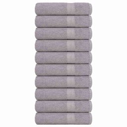 Prosoape de baie 10 buc Gri 100x150 cm 360 g/m² 100% bumbac GartenMobel Dekor