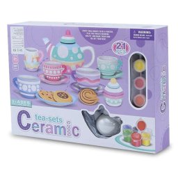 Set Creativ Ceai - Vase din Ceramica pentru Pictat