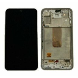 Piese si componente Display cu Touchscreen Samsung Galaxy A54 A546, cu Rama, Alb, Service Pack GH82-31231B
