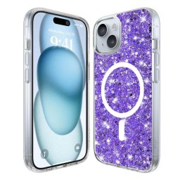 Husa Iphone 15 Techsuit Sparkly Glitter magsafe mov