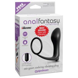 Dop anal cu vibratii si inel erectie - Anal Fantasy