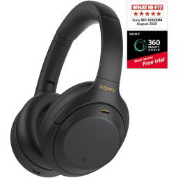 Casti Sony WH-1000XM4 Noise cancelling, Microfon, Negre