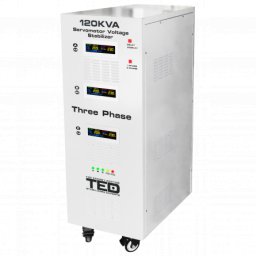 Stabilizator tensiune 120KVA 85KW, Trifazat, TED
