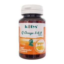 Q-Omega 3-6-9 pentru suport cardiovascular si cerebral 60cps Kotys