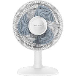 Ventilator de birou Rowenta VU2310, 2 viteze, diametru 25 cm, Oscilaţie automata, Alb