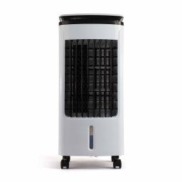 Aparat de racit aerul portabil, cu apa Livoo DOM389, 80 W, Functii tratare aer, 4 L, 3 setari aer, Timer, Telecomanda, Alb/negru
