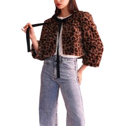 MADAME SHOU SHOU Jachetă Navar animal print