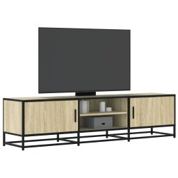 Dulap TV, stejar sonoma, 160x35x41 cm, lemn prelucrat si metal GartenMobel Dekor