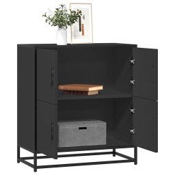 Bufeta neagra 68x35x76 cm lemn prelucrat GartenMobel Dekor