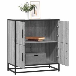 Bufeta gri Sonoma 68x35x76 cm din lemn prelucrat GartenMobel Dekor