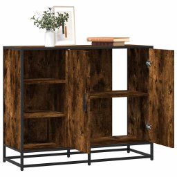 Servanta, stejar fumuriu, 92x35x76 cm, lemn compozit GartenMobel Dekor