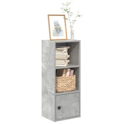 Biblioteca, gri beton, 31x24x77 cm, lemn prelucrat GartenMobel Dekor