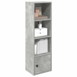 Biblioteca, gri beton, 31x24x102 cm, lemn prelucrat GartenMobel Dekor