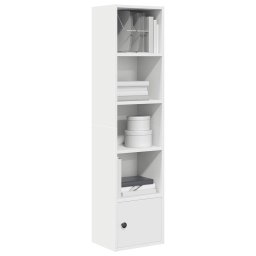 Biblioteca, alb, 31x24x127 cm, lemn prelucrat GartenMobel Dekor