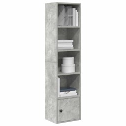 Biblioteca, gri beton, 31x24x127 cm, lemn prelucrat GartenMobel Dekor