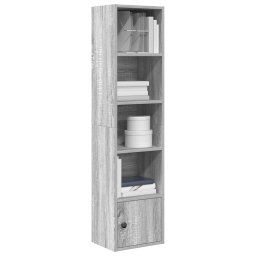 Biblioteca, gri sonoma, 31x24x127 cm, lemn prelucrat GartenMobel Dekor