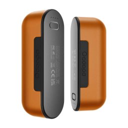 Incalzitor de maini UT2s, 2x5000 mAh, USB-C, Portocaliu