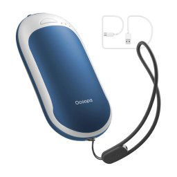 Incalzitoare corporale H3054PD, 5000 mAh, USB-C, Alb/Albastru