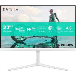 Monitor LED Philips Evnia 27M2N3201A, gaming monitor - 27 - white, Full HD, Adaptive Sync, HDMI, DisplayPort, Pivot, HDR, 180Hz panel