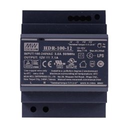 Sursa de alimentare in comutatie, 12V / 7.1A, sina DIN - MEAN WELL HDR-100-12
