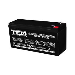Acumulator 12V Stationar VRLA, Dimensiuni 149 x 49 x 95 mm, Baterie 12V 7Ah F2, TED Electric TED003195