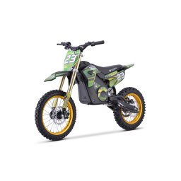 Motocicleta electrica Nitro E-Dirtbike Tiger 1800W 14 12 48V 13Ah Lithiu ION, culoare Verde