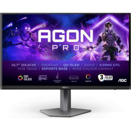 Monitor LED AOC Agon PRO AG276QZD2 - 26.7 - dark grey/black, QHD, QD-OLED, USB hub, 240Hz panel