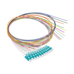 Set 12 pigtail-uri colorate LC/UPC MM OM3 1.5M