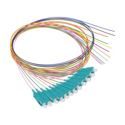 Set 12 pigtail-uri colorate SC/UPC MM OM3 1.5M