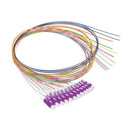 Set 12 pigtail-uri colorate LC/UPC MM OM4 1.5M