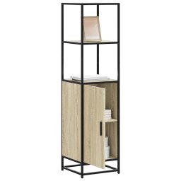 Dulapuru Stejar Sonoma 35,5x35x139 cm lemn si metal prelucrat GartenMobel Dekor