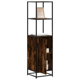Dulapuru stejar afumat 35,5x35x139 cm lemn si metal prelucrat GartenMobel Dekor