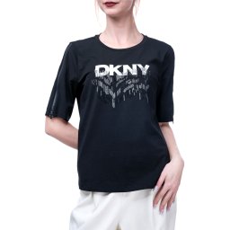 DKNY T-Shirt Logo P4MH1RJQ 0071 black