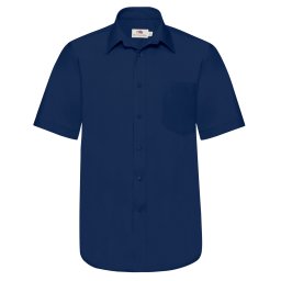 FRUIT OF THE LOOM F14•SHORT SLEEVE POPLIN SHIRT