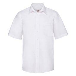 FRUIT OF THE LOOM F14•SHORT SLEEVE POPLIN SHIRT