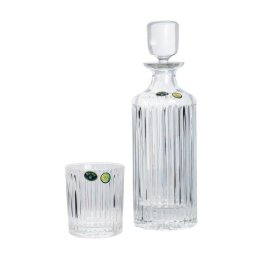 SKYLINE - Pahare whisky si decanter Cristal Bohemia (set 7 piese)